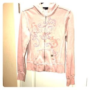 HURLEY Vintage Blush Distressed Hoodie